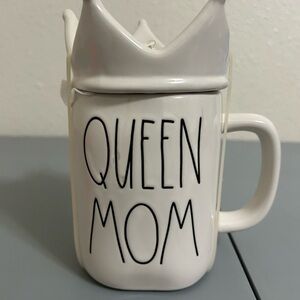 Queen Mom White Ceramic Mug RAE DUNN